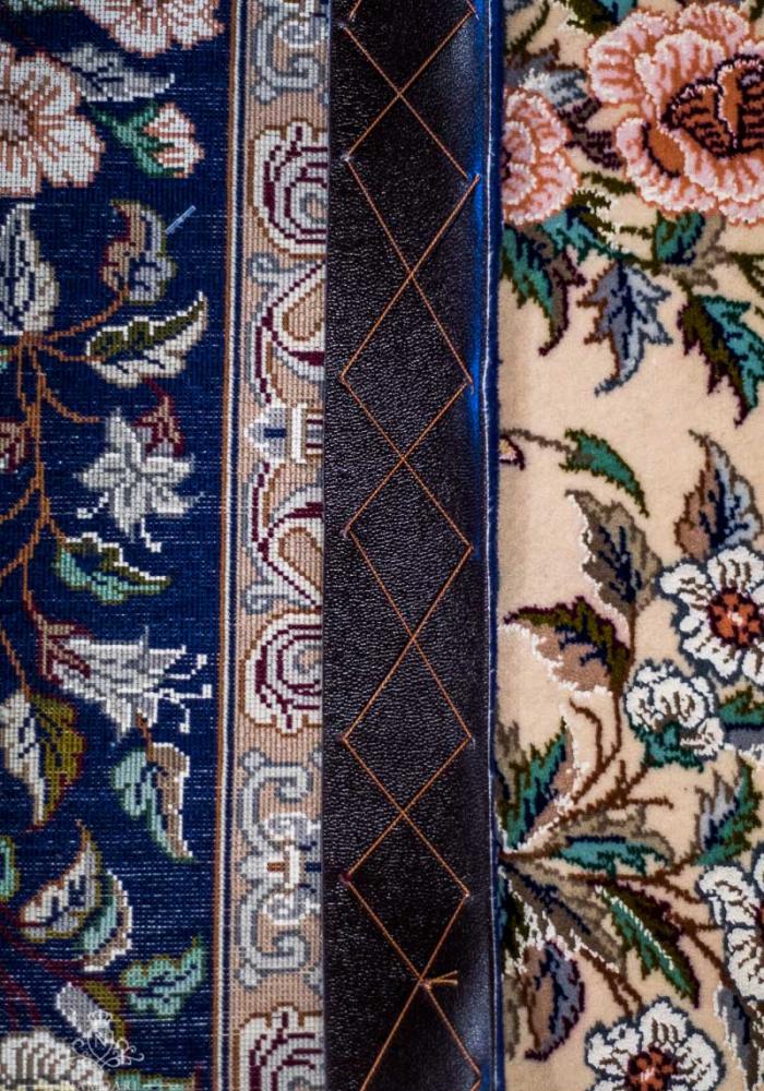 Isfahan Namdari Persian Carpet Rug N1Carpet